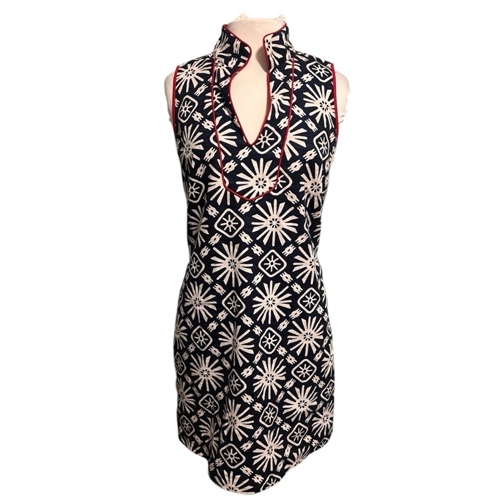 Sail to Sable Nautical Print Dress - Large